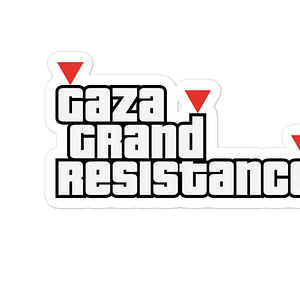 Gaza GTA stickers - Front