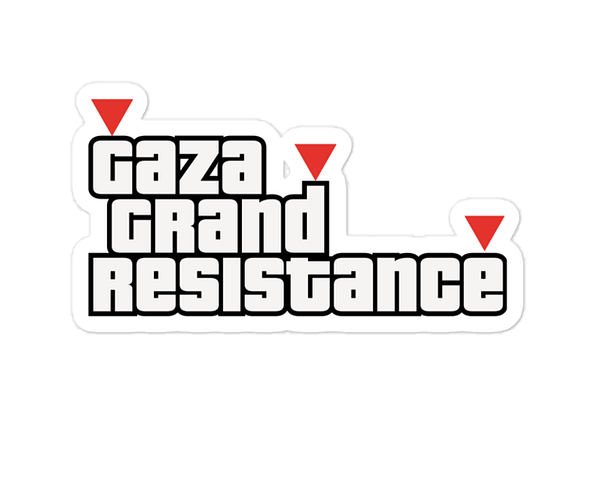 Gaza GTA stickers - Front